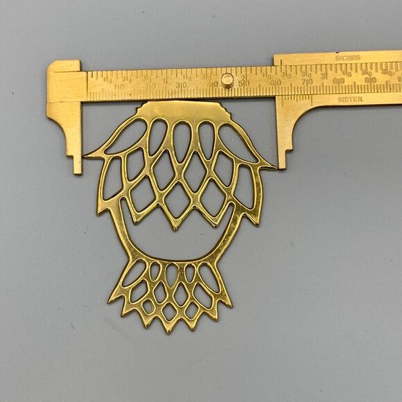 Vintage Newport Pineapple Virginia Metalcrafters Brass Ornament 1989 Retired VMC - Picture 6 of 6